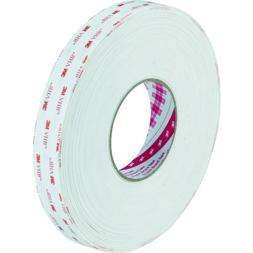 トラスコ中山 3M VHB構造用接合テープ Y-4930 25mmX10m 白(ご注文単位 1巻)【直送品】