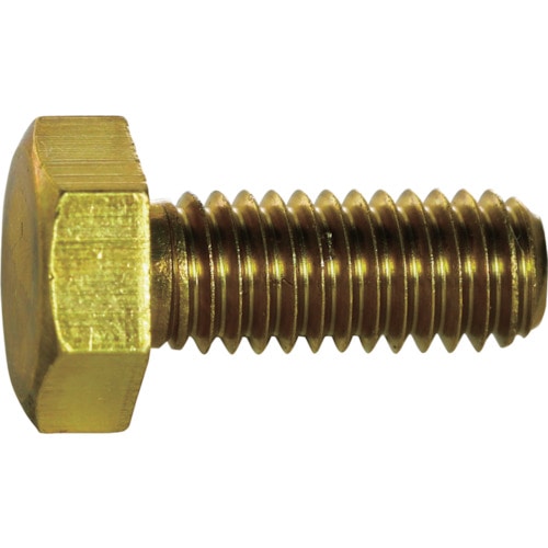 トラスコ中山 TRUSCO 六角ボルト 黄銅 全ネジ M8×25 5本入(ご注文単位 1パック)【直送品】