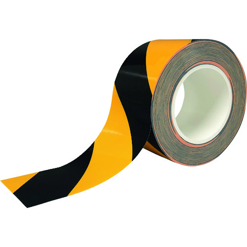 トラスコ中山 ニトムズ 耐久ラインテープDLT-NEO75x50黒/黄(ご注文単位 1巻)【直送品】