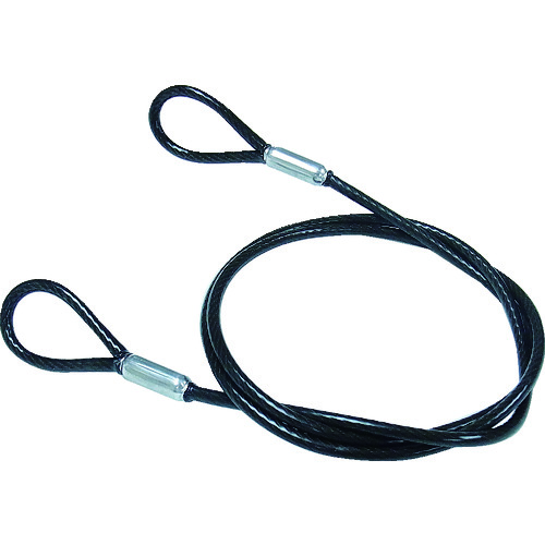 トラスコ中山 ニッサチェイン 鉄製カットワイヤー 黒PVCコーティング 3(4.3)X545mm (1本=1PK)(ご注文単位 1本)【直送品】