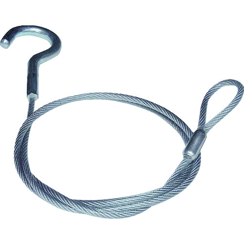 トラスコ中山 ニッサチェイン 鉄製カットワイヤー 片側フック付き 透明PVCコーティング 3(4.3)X565mm(ご注文単位 1本)【直送品】