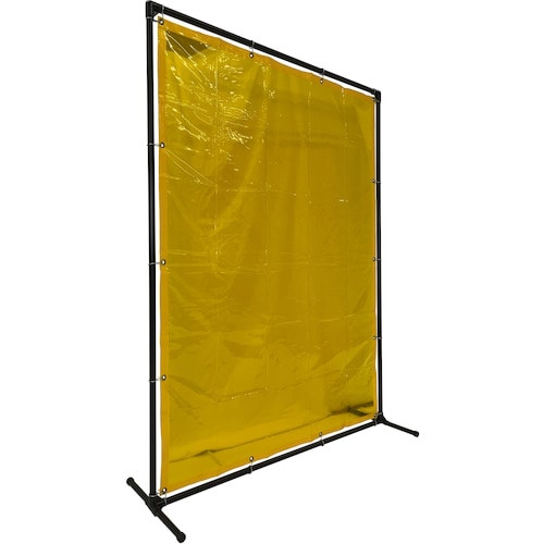 トラスコ中山 TRUSCO 溶接遮光フェンス 2015型単体 固定足 黄(ご注文単位 1台)【直送品】