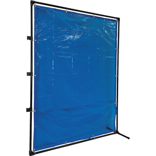 トラスコ中山 TRUSCO 溶接遮光フェンス 2015型接続 固定足 青(ご注文単位 1台)【直送品】