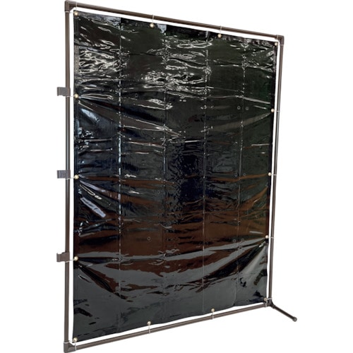 トラスコ中山 TRUSCO 溶接遮光フェンス 2015型接続 固定足 深緑(ご注文単位 1台)【直送品】