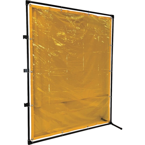 トラスコ中山 TRUSCO 溶接遮光フェンス 2015型接続 固定足 黄(ご注文単位 1台)【直送品】