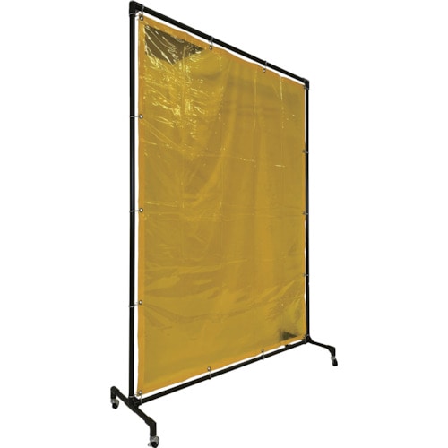 トラスコ中山 TRUSCO 溶接遮光フェンス 2015型単体 キャスター 黄(ご注文単位 1台)【直送品】