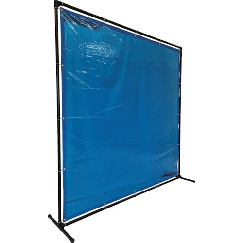 トラスコ中山 TRUSCO 溶接遮光フェンス 2020型単体固定足 青(ご注文単位 1台)【直送品】