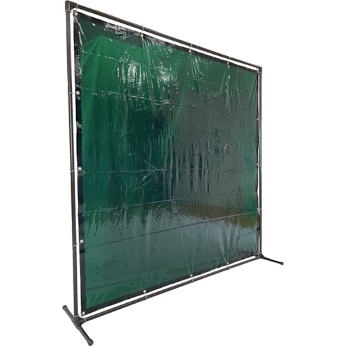 トラスコ中山 TRUSCO 溶接遮光フェンス 2020型単体固定足 緑(ご注文単位 1台)【直送品】