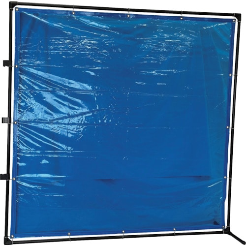 トラスコ中山 TRUSCO 溶接遮光フェンス 2020型接続固定足 青(ご注文単位 1台)【直送品】