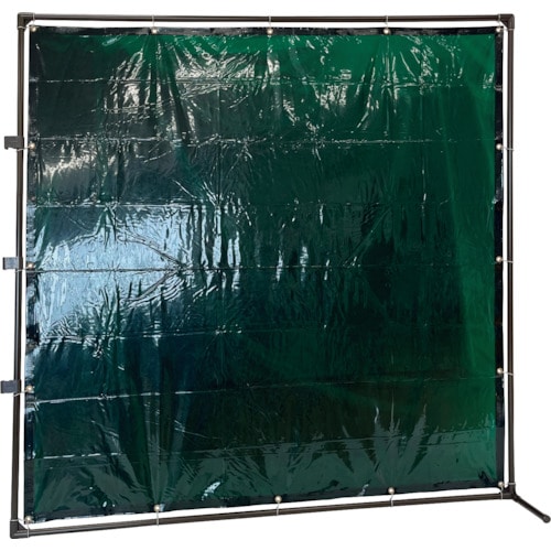 トラスコ中山 TRUSCO 溶接遮光フェンス 2020型接続固定足 緑(ご注文単位 1台)【直送品】