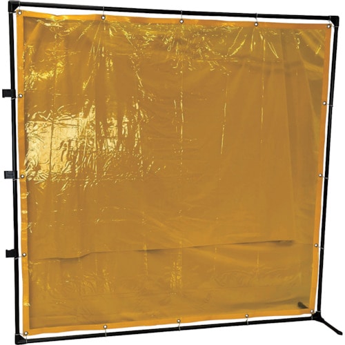 トラスコ中山 TRUSCO 溶接遮光フェンス 2020型接続固定足 黄(ご注文単位 1台)【直送品】