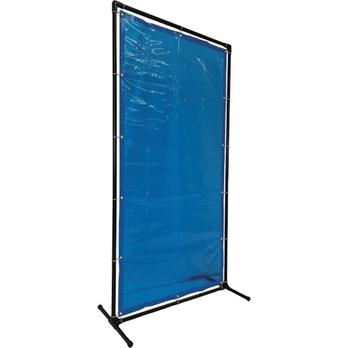 トラスコ中山 TRUSCO 溶接遮光フェンス 1020型単体固定足 ブルー(ご注文単位 1台)【直送品】