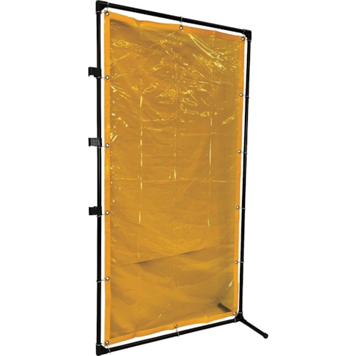 トラスコ中山 TRUSCO 溶接遮光フェンス 1020型接続固定足 黄(ご注文単位 1台)【直送品】