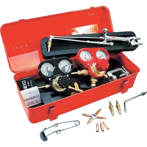 トラスコ中山 ヤマト ガス溶断用品 ウエルディングキット 中型 YMKF-W型(関西式)(ご注文単位 1セット)【直送品】