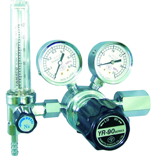 トラスコ中山 ヤマト 汎用小型圧力調整器 YR-90F(流量計付)　434-6815（ご注文単位 1個）【直送品】