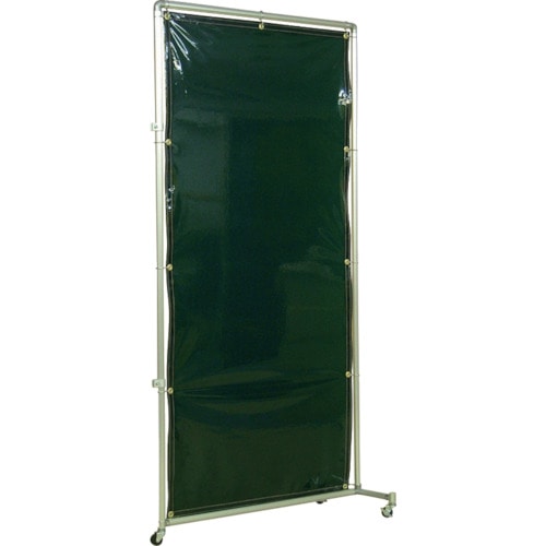 トラスコ中山 吉野 遮光フェンスアルミパイプ 1×2 接続キャスター グリーン(ご注文単位 1台)【直送品】