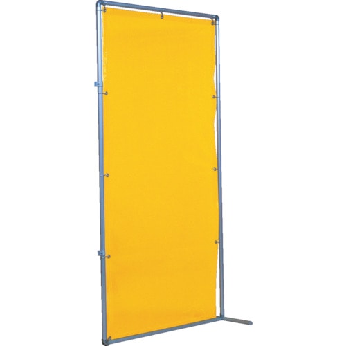 トラスコ中山 吉野 遮光フェンスアルミパイプ 1×2 接続固定 イエロー(ご注文単位 1台)【直送品】