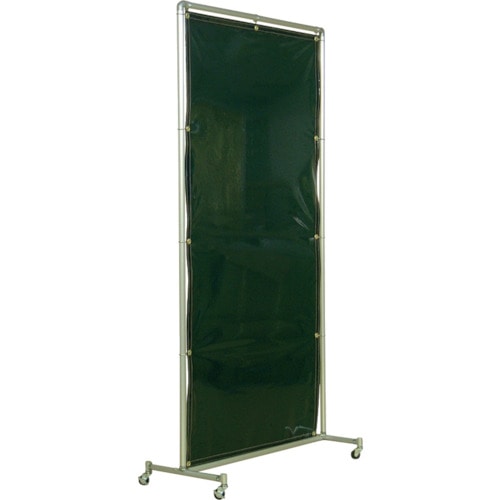 トラスコ中山 吉野 遮光フェンスアルミパイプ 1×2 単体キャスター グリーン(ご注文単位 1台)【直送品】