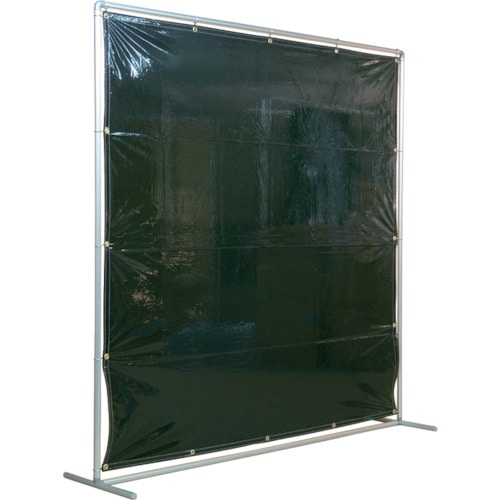 トラスコ中山 吉野 遮光フェンスアルミパイプ 2×2 単体固定 ダークグリーン(ご注文単位 1台)【直送品】