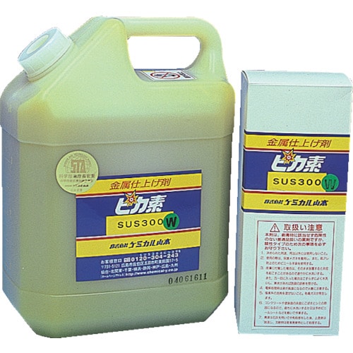 トラスコ中山 ケミカル山本 焼け取り剤 ピカ素 #SUS300W 緑色 ペースト状 1L(ご注文単位 1本)【直送品】