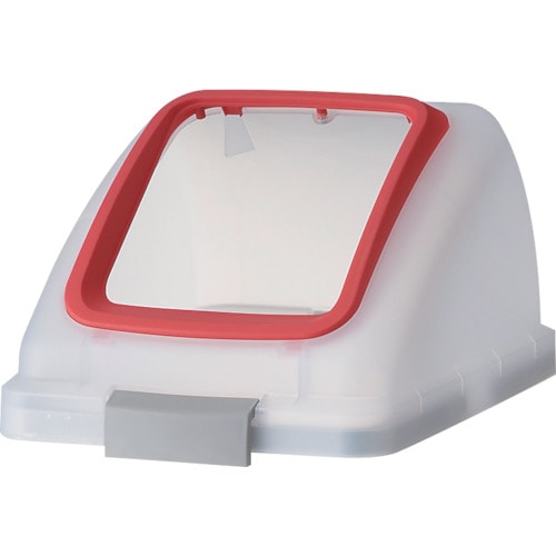 トラスコ中山 コンドル 屋内用屑入れ リサイクルトラッシュ SKL-50用 角穴蓋 赤(ご注文単位 1個)【直送品】