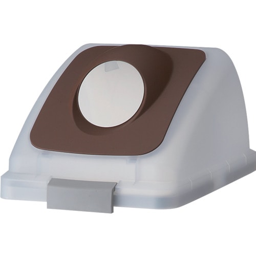 トラスコ中山 コンドル 屋内用屑入れ リサイクルトラッシュ SKL-50用 丸穴蓋 ブラウン(ご注文単位 1個)【直送品】