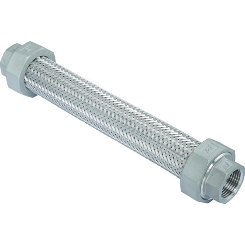 トラスコ中山 ゼンシン フレキシブルメタルホース(非溶接・ユニオン型・ステンレスタイプ) 呼び径50A(2インチ) 420-3755(ご注文単位 1本)【直送品】