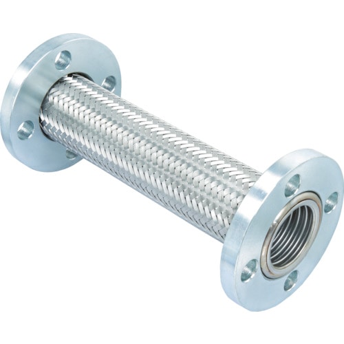 トラスコ中山 ゼンシン フレキシブルメタルホース(非溶接・フランジ型) 呼び径50A(2インチ) 420-3879(ご注文単位 1本)【直送品】