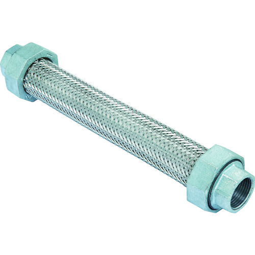 トラスコ中山 ゼンシン フレキシブルメタルホース(非溶接・ユニオン型) 呼び径15A(1/2インチ) 420-4069(ご注文単位 1本)【直送品】