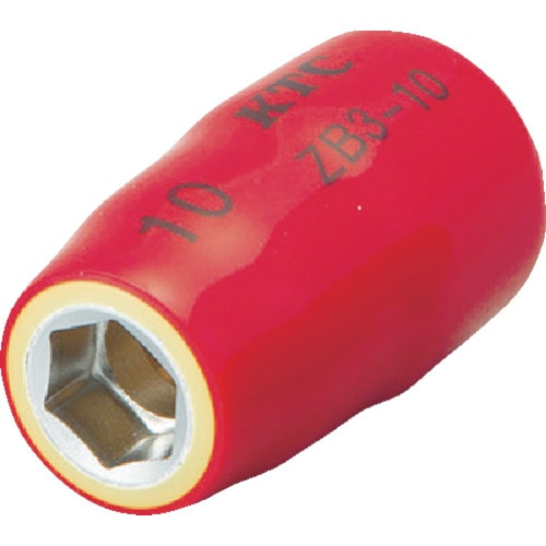 トラスコ中山 KTC 絶縁工具 9.5sq.ソケット 10mm(ご注文単位 1個)【直送品】