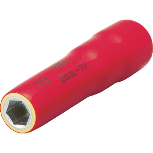 トラスコ中山 KTC 絶縁工具 9.5sq.ディープソケット 10mm(ご注文単位 1個)【直送品】