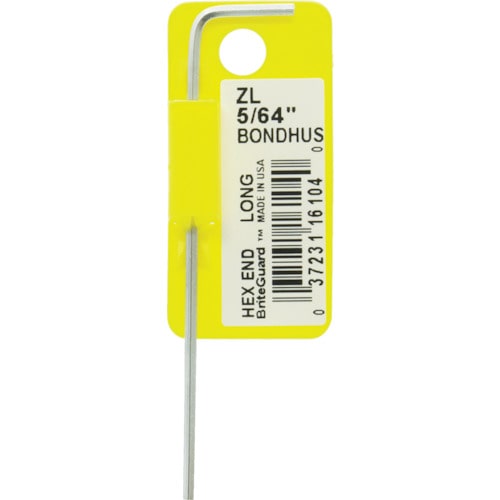 トラスコ中山 ボンダス 六角L-レンチ ロング 5/64インチ(ご注文単位 1本)【直送品】