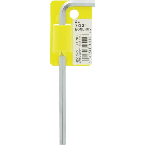 トラスコ中山 ボンダス 六角L-レンチ ロング 7/32インチ(ご注文単位 1本)【直送品】
