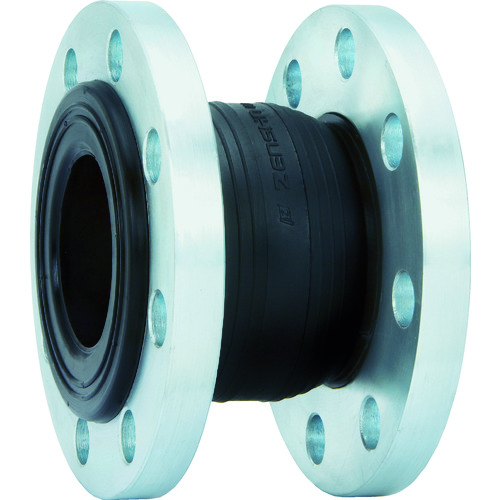 トラスコ中山 ゼンシン ゴム製防振継手(フランジ型) 呼び径25A(1インチ)　420-4191（ご注文単位 1本）【直送品】