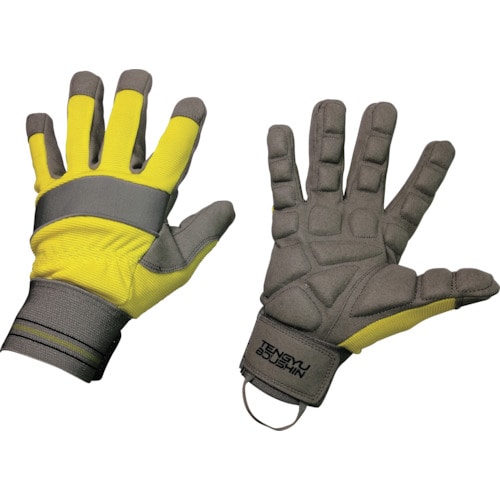 トラスコ中山 富士手袋 天牛減振手袋 黄 0035 L 338-2572 (ご注文単位1組) 【直送品】