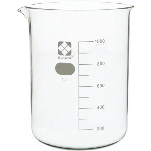 トラスコ中山 SIBATA ビーカー 1L 217-8267 (ご注文単位1個) 【直送品】