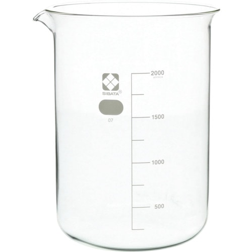 トラスコ中山 SIBATA ビーカー 2L 217-8288 (ご注文単位1個) 【直送品】