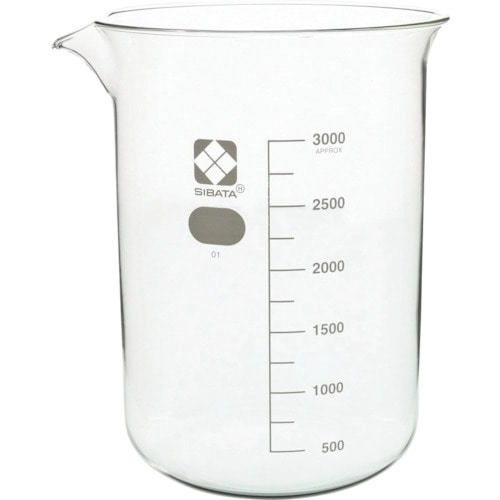 トラスコ中山 SIBATA ビーカー 3L 217-8275 (ご注文単位1個) 【直送品】