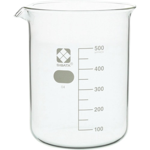 トラスコ中山 SIBATA ビーカー 500mL 217-8296 (ご注文単位1個) 【直送品】