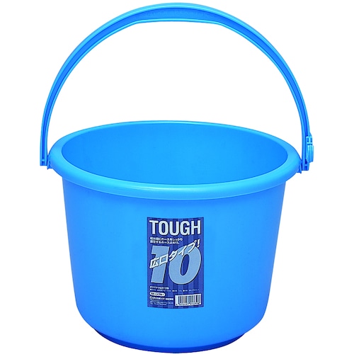 トラスコ中山 SANKO pla 503212 広口バケツ ニュー タフバケツ広口 10型 B ブルー パイ308×パイ308×212 435-9583 (ご注文単位1個) 【直送品】