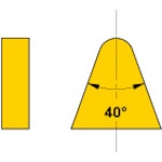 トラスコ中山 三菱 ろう付け工具バイト用チップ 06形(36・39・40形用)ステンレス鋼材種 UTI20T 655-1769 (ご注文単位10個) 【直送品】