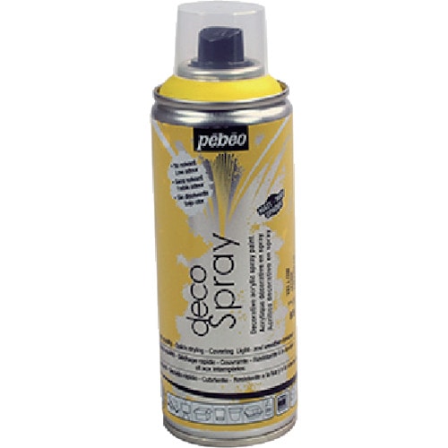 トラスコ中山 ペベオ デコスプレー200ml マット色 イエロー 538-1280 (ご注文単位1本) 【直送品】