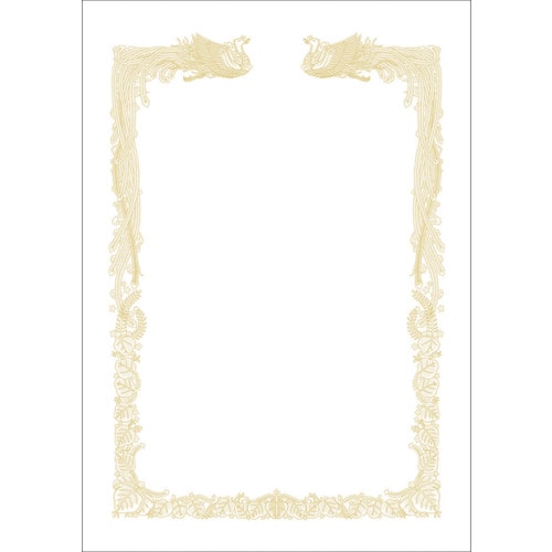 トラスコ中山 ササガワ OA賞状用紙 雲なし B4判横書用 524-5657  (ご注文単位1箱) 【直送品】