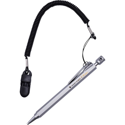 トラスコ中山 祥碩堂 玄武 建築用シャープペンシル2.0 落下防止ストラップ付きセット HB 607-3110 (ご注文単位1本) 【直送品】