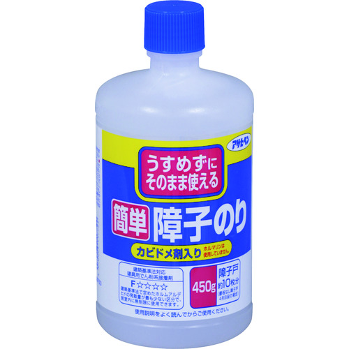 トラスコ中山 アサヒペン 簡単障子のり 450G 750 126-5777  (ご注文単位1個) 【直送品】
