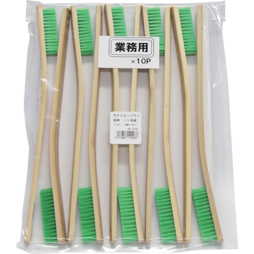 トラスコ中山 KOWA 竹柄ナイロンブラシ （10本入） 168-5343  (ご注文単位1パック) 【直送品】