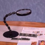 トラスコ中山 池田レンズ グースネックルーペスタンド式 805-1866  (ご注文単位1個) 【直送品】