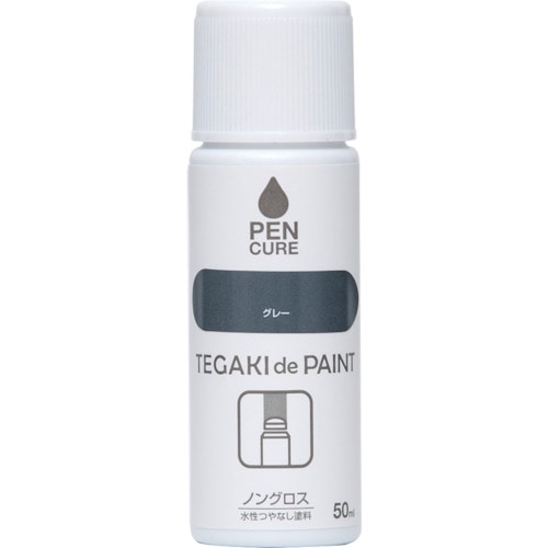 トラスコ中山 ニッぺ ペンキュア TEGAKI de PAINT ノングロス 50ml グレー 191007-50 859-8338 (ご注文単位1本) 【直送品】