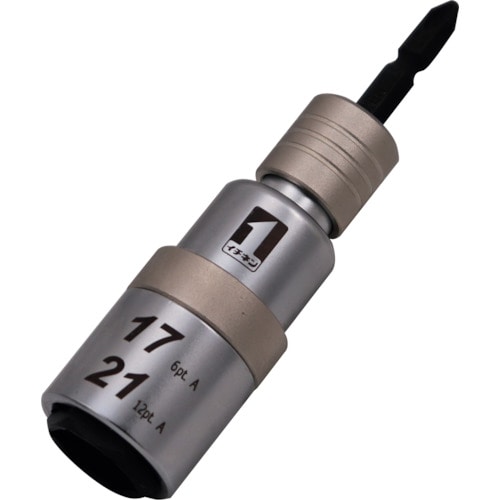 トラスコ中山 MUSTTOOL 軸交換式ダブルソケット17×21 IMー1721IQー612K 203-7150 (ご注文単位1個) 【直送品】