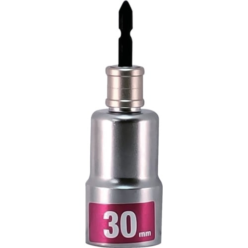 トラスコ中山 MUSTTOOL 軸交換式落下防止ソケット6角 差込6.35x対辺30mm×全長152mm RBS30-6K 644-2763 (ご注文単位1個) 【直送品】